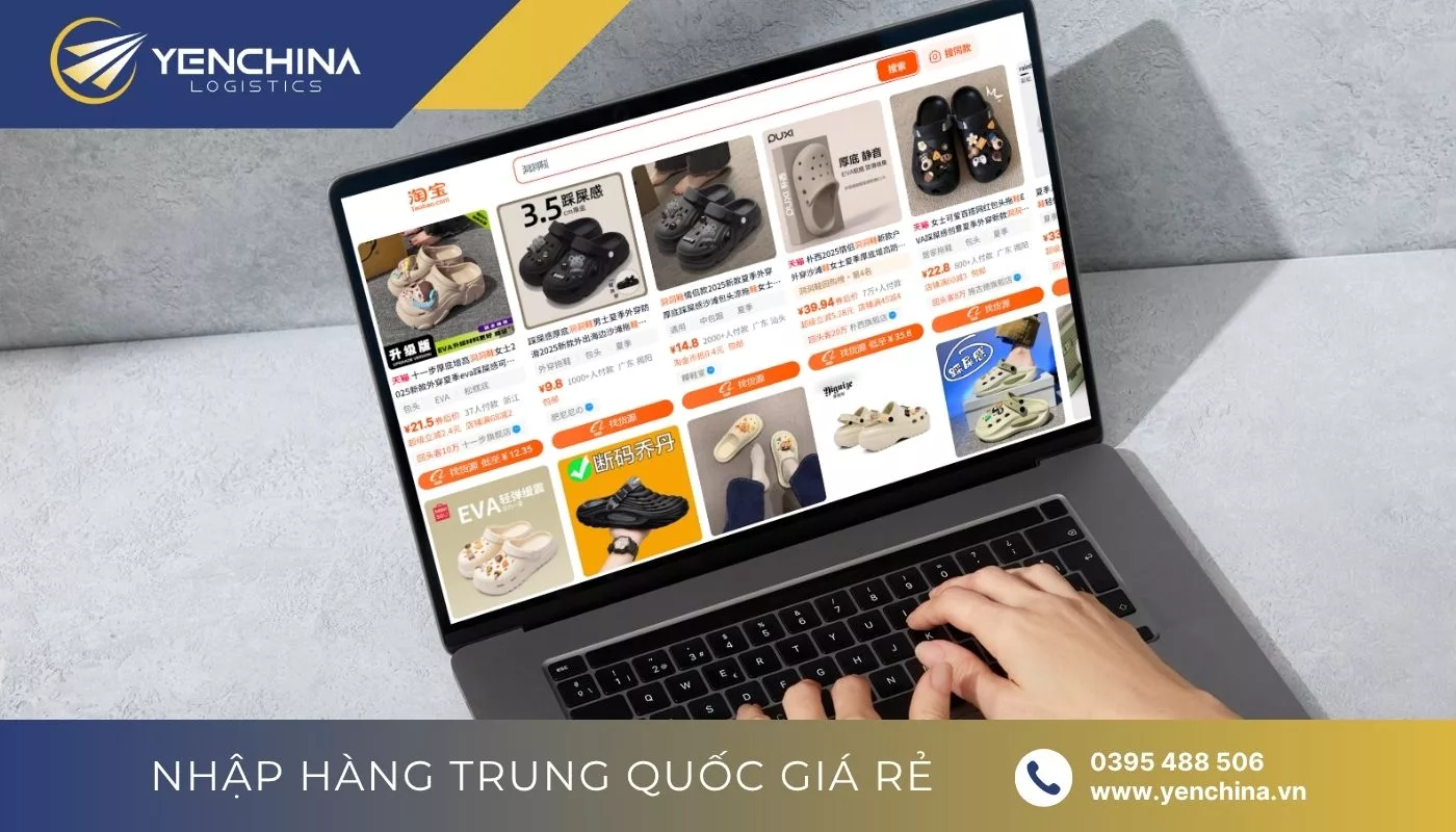 Đặt nguồn hàng dép crocs Taobao, Tmall và 1688 với giá rẻ