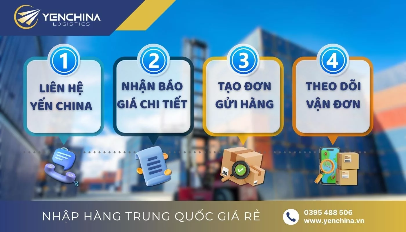 Quy trình ký gửi hàng nội địa Trung Quốc về Việt Nam của Yến China