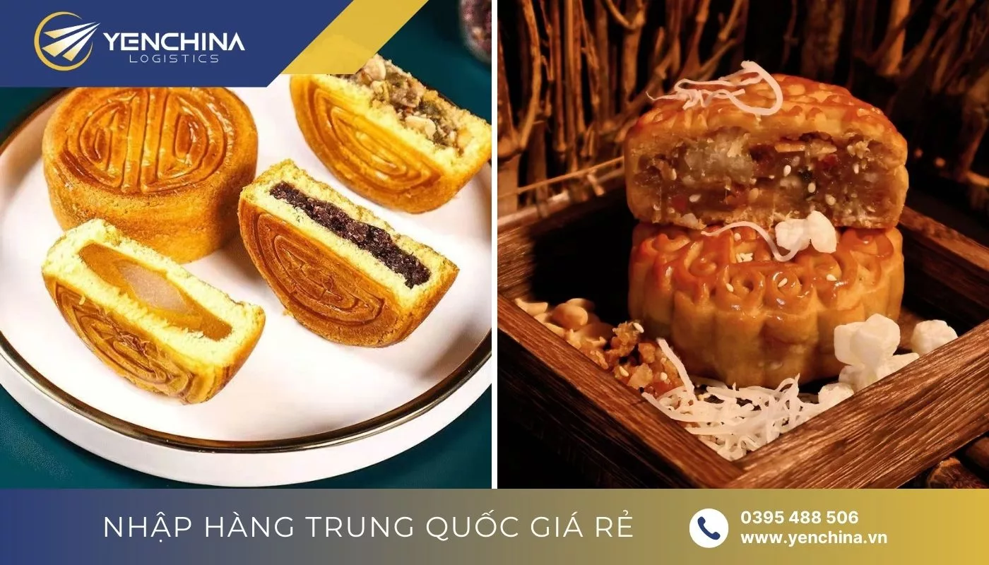 Bánh trung thu vị thập cẩm nội địa Trung Bánh trung thu vị thập cẩm nội địa Trung