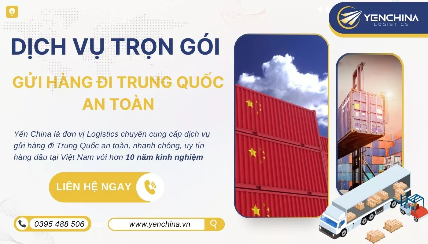 Dịch vụ xuất khẩu gửi hàng đi Trung Quốc chính ngạch tại Yến China