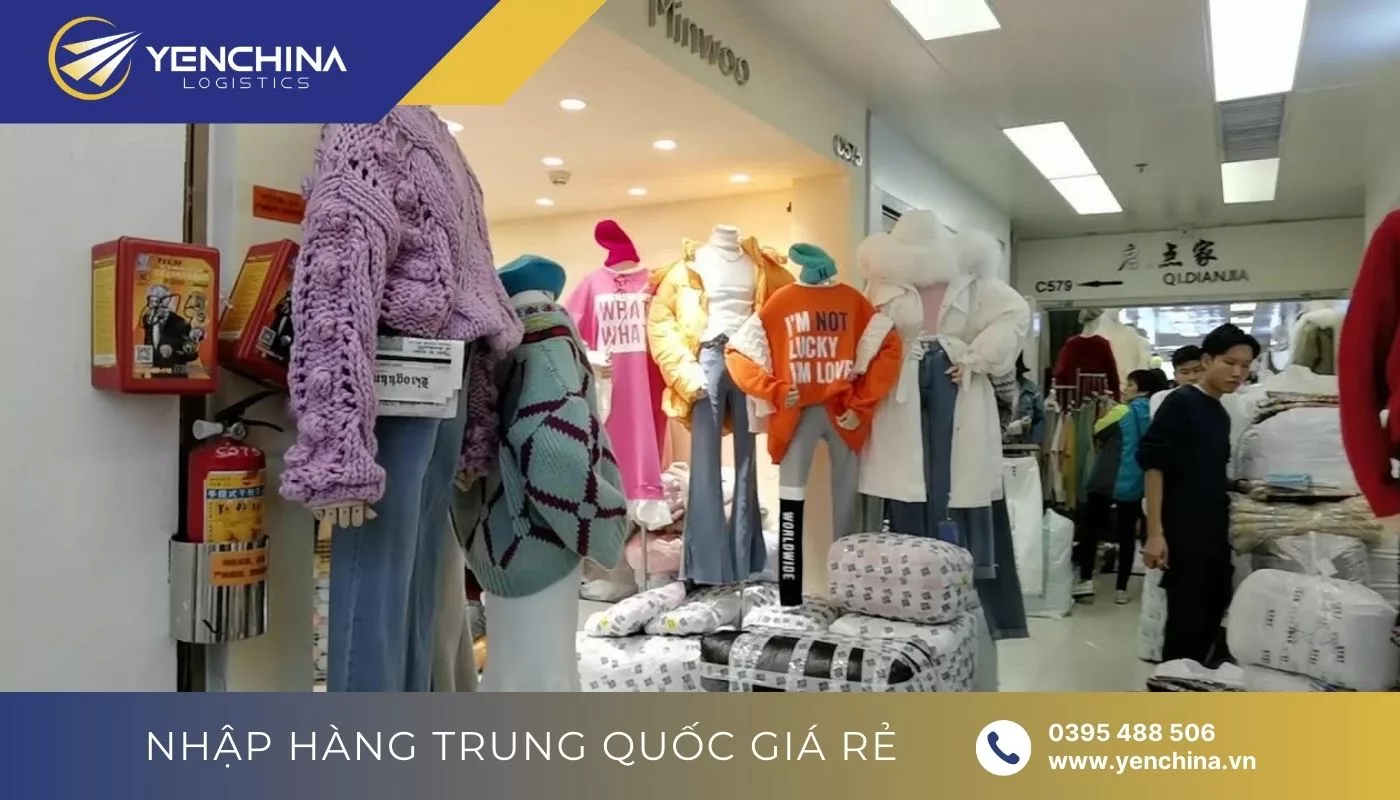 Lấy nguồn hàng sỉ từ Quảng Châu mặt hàng quần áo thời trang tại chợ 13