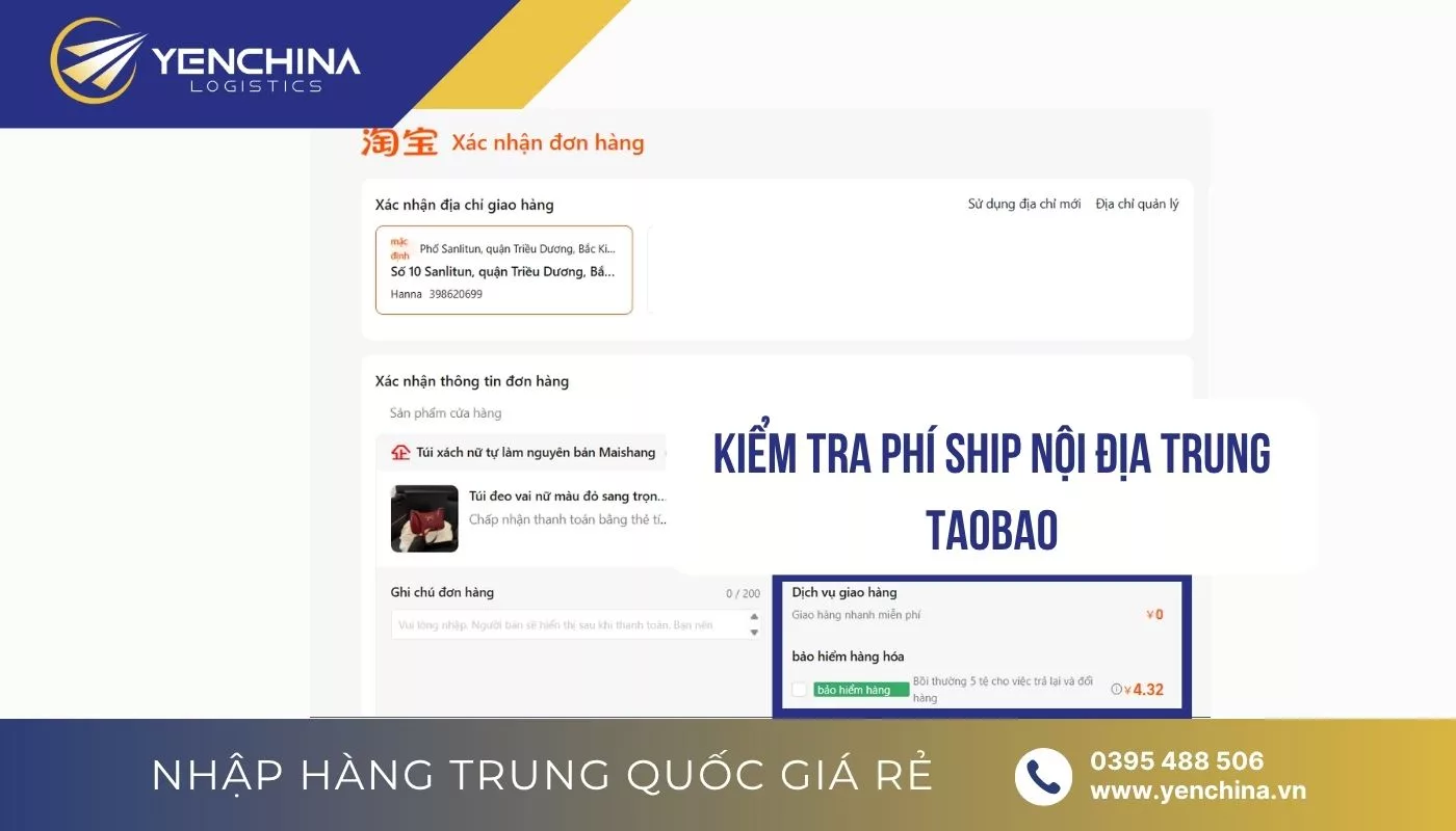 Hướng dẫn cách tra cứu tính phí ship Taobao nội địa Trung