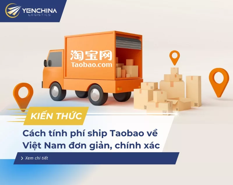 Cách tính phí ship Taobao