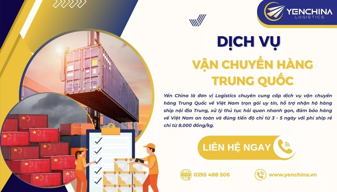 Dịch vụ vận chuyển hộ hàng Trung Việt trọn gói uy tín Yến China Dịch vụ vận chuyển hộ hàng Trung Việt trọn gói uy tín Yến China