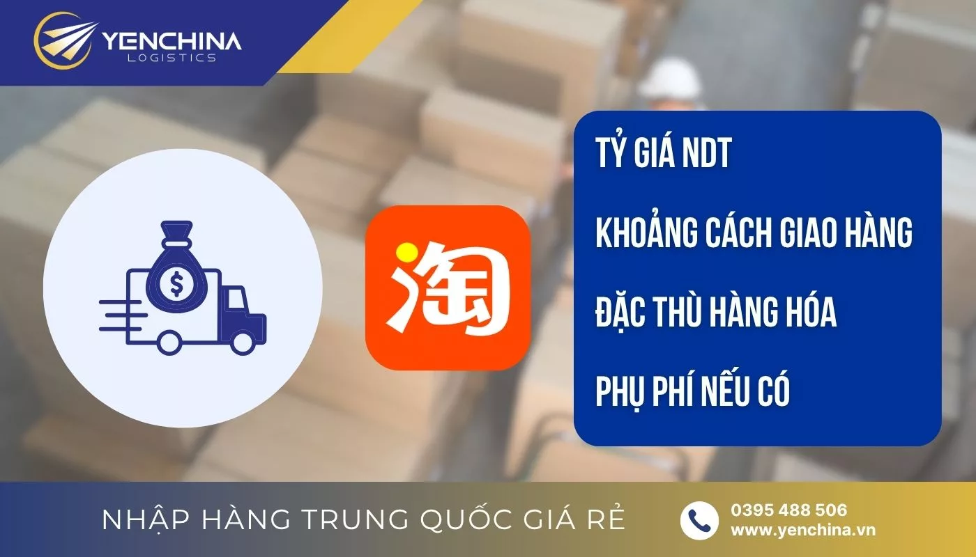 Các yếu tố ảnh hưởng tới chi phí vận chuyển hàng Taobao
