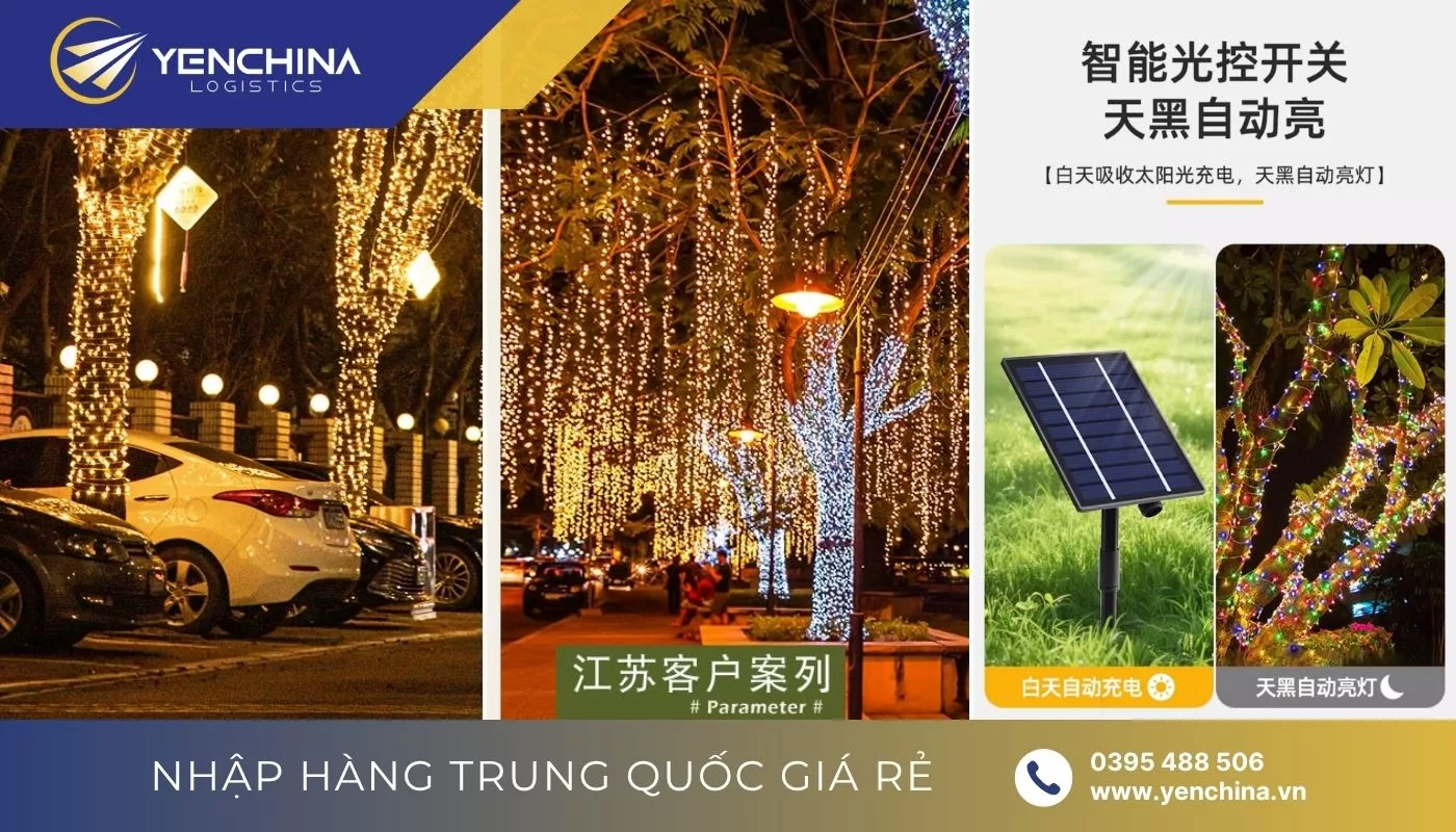 Đèn nháy Trung Quốc loại quấn cây Đèn nháy Trung Quốc loại quấn cây