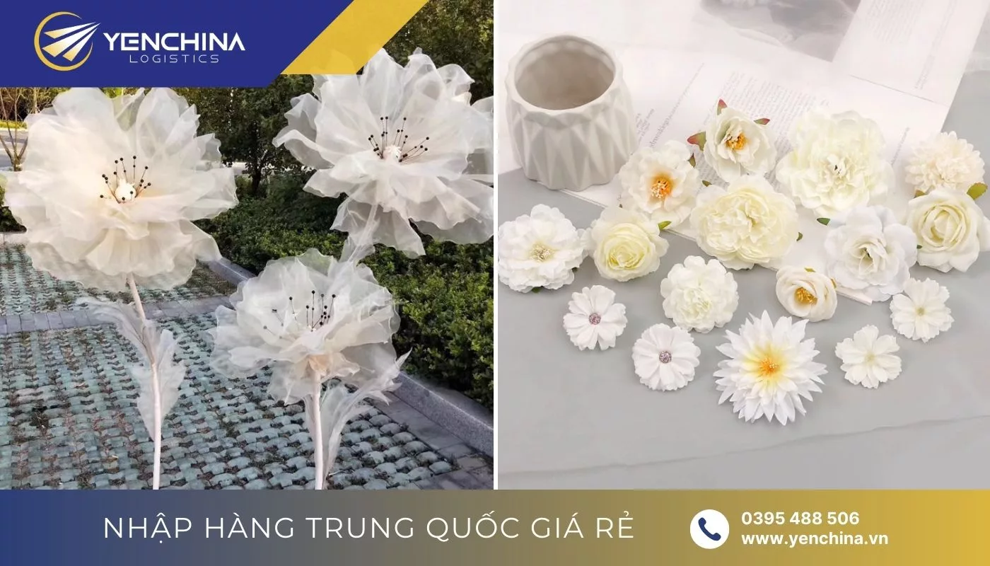 Mẫu hoa lụa hàng nội địa Trung Mẫu hoa lụa hàng nội địa Trung