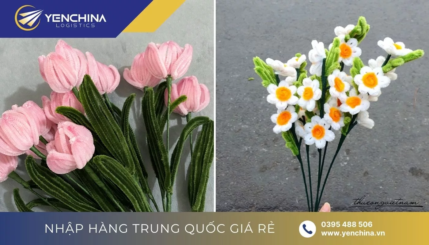 Mẫu hoa giả Trung Quốc làm từ kẽm nhung Mẫu hoa giả Trung Quốc làm từ kẽm nhung