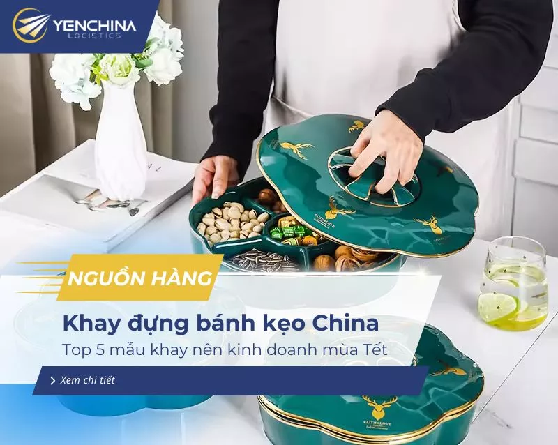 Khay đựng bánh kẹo Trung Quốc