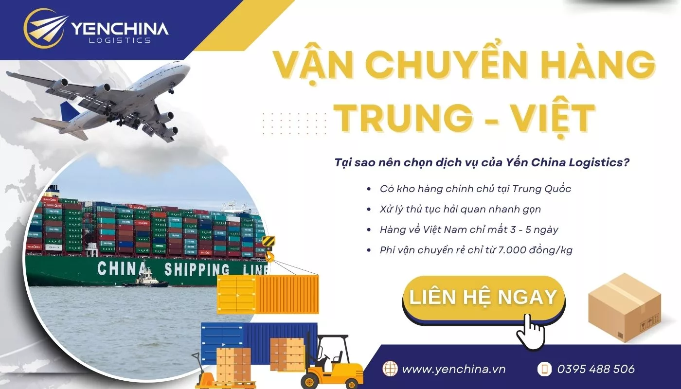 Dịch vụ vận chuyển hàng Trung Việt nhanh, giá rẻ của Yến China