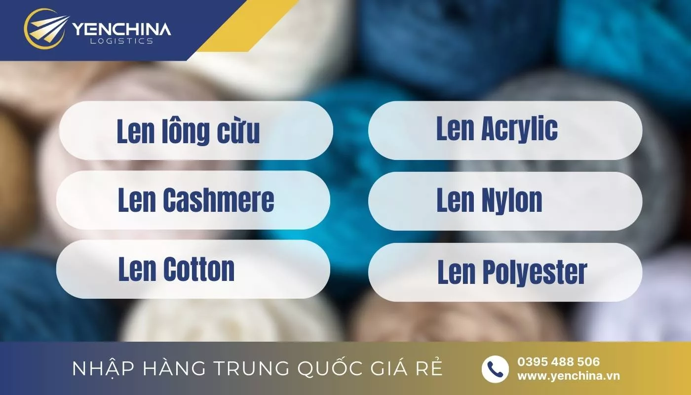 Các loại len sợi phổ biến trên thị trường