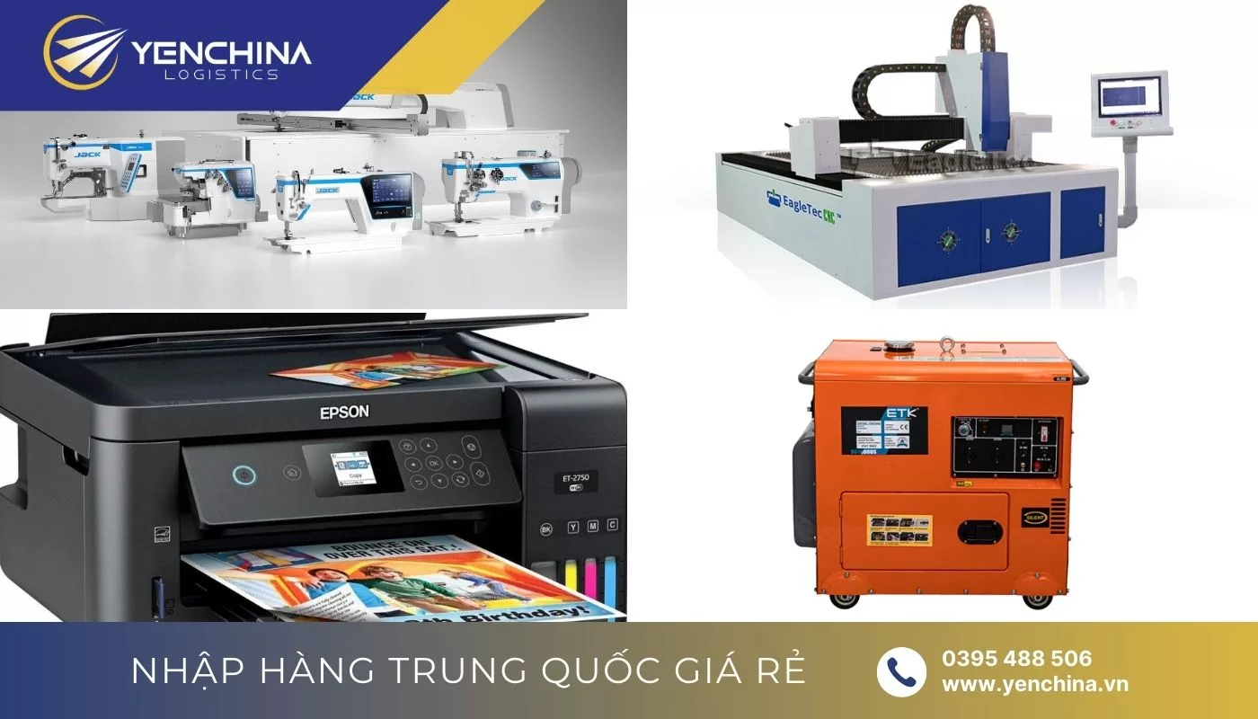 Những thiết bị máy móc được nhập từ Trung Quốc về Việt Nam Những thiết bị máy móc được nhập từ Trung Quốc về Việt Nam