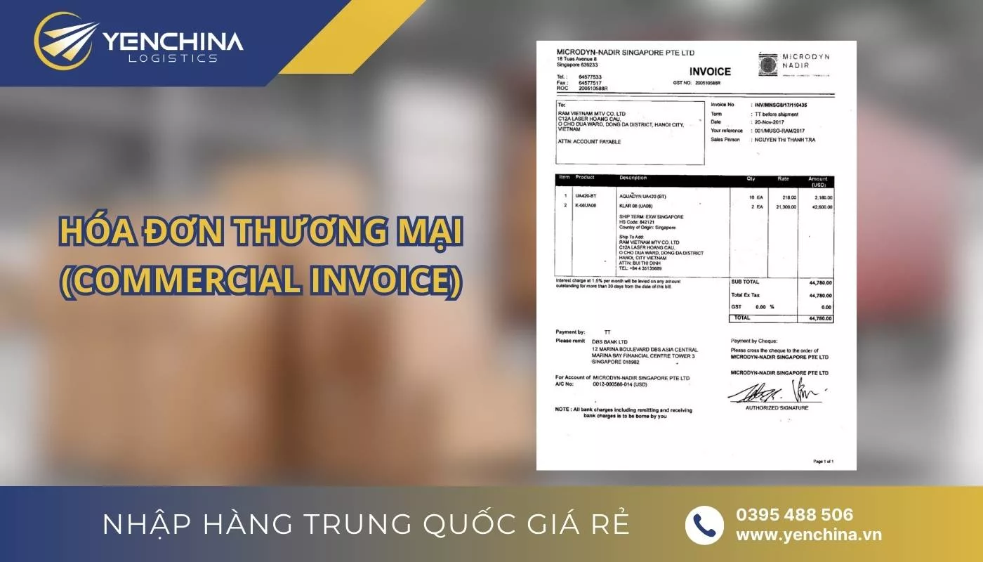 Hóa đơn thương mại