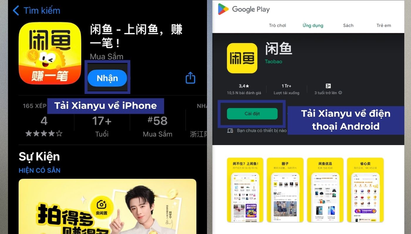Download ứng dụng Xianyu về điện thoại