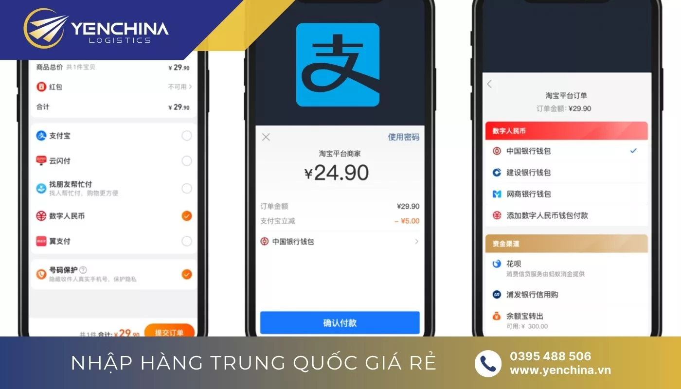 Tài khoản thanh toán (Alipay)