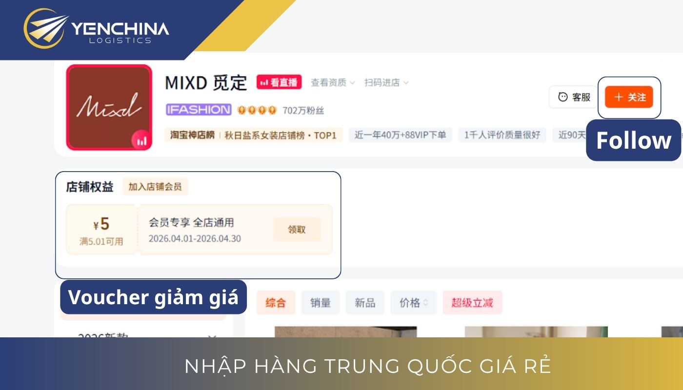 Săn sale Taobao từ những chương trình riêng của người bán Săn sale Taobao từ những chương trình riêng của người bán