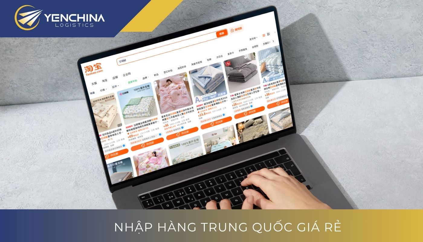 Đặt chăn điều hòa nội địa Trung trên sàn TMĐT China