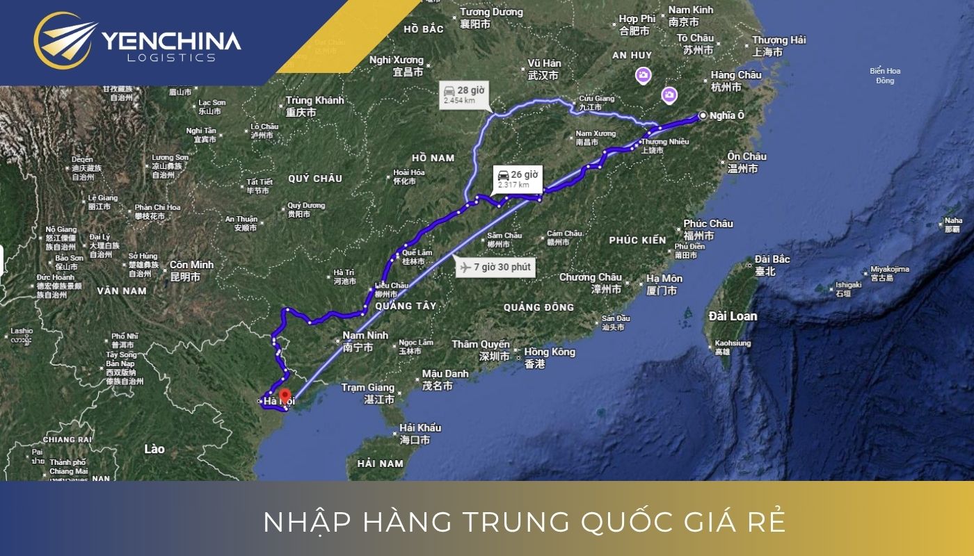 Thời gian vận chuyển hàng từ kho Nghĩa Ô về Hải Phòng Thời gian vận chuyển hàng từ kho Nghĩa Ô về Hải Phòng