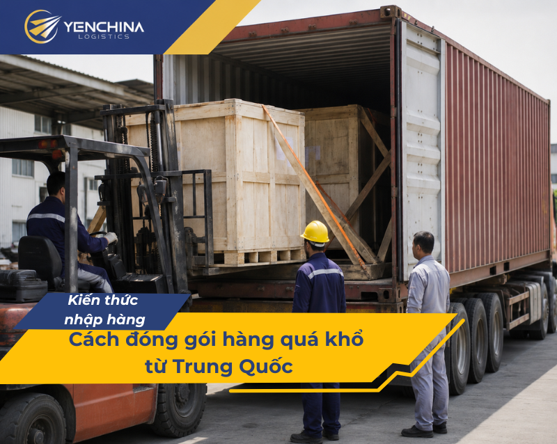 Đóng gói hàng quá khổ vào container
