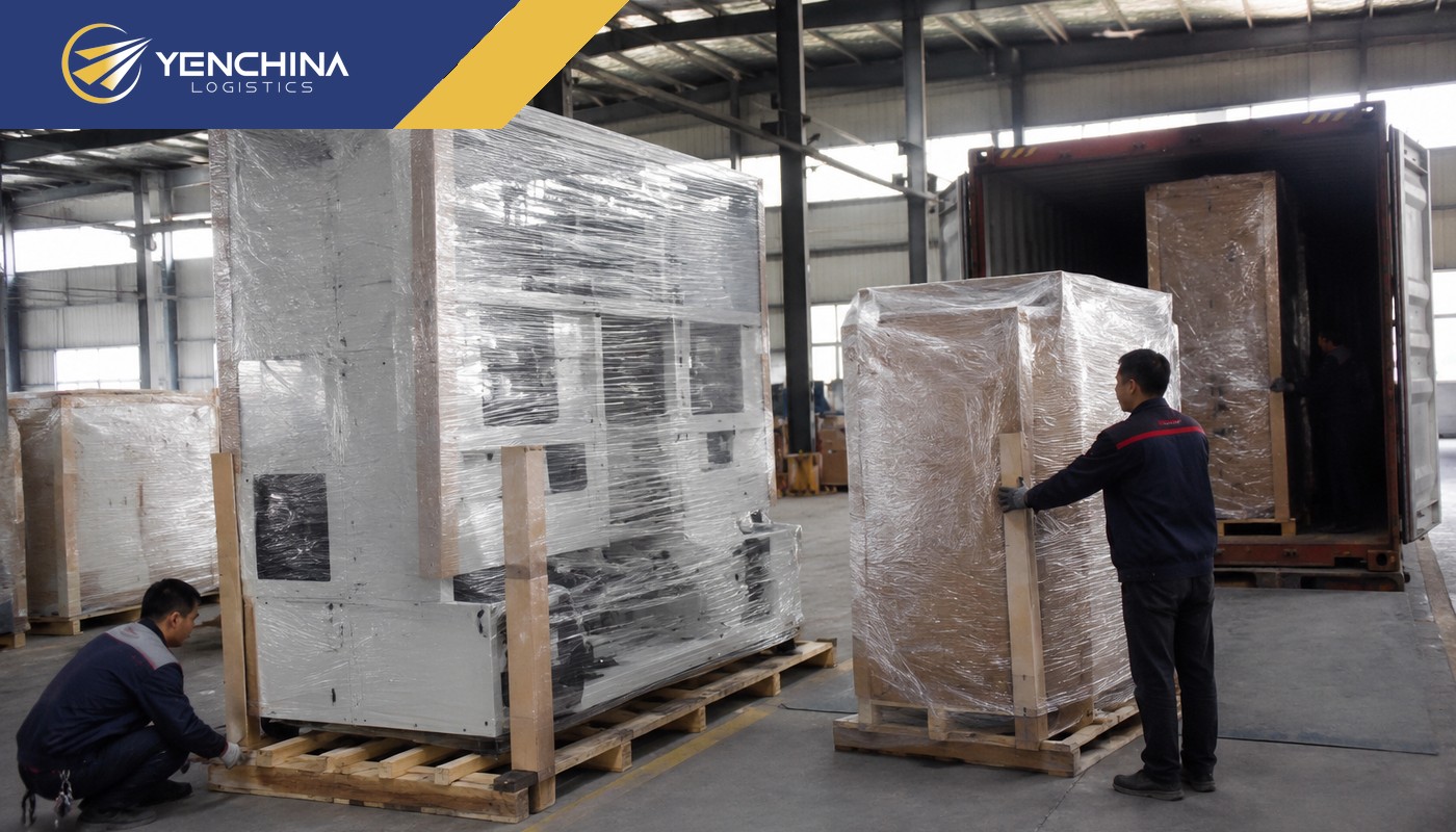Đóng gói hàng quá khổ Trung Quốc tại kho