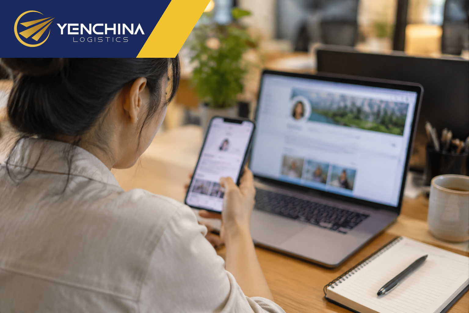 Nhân viên đối chiếu hồ sơ người bán Xianyu