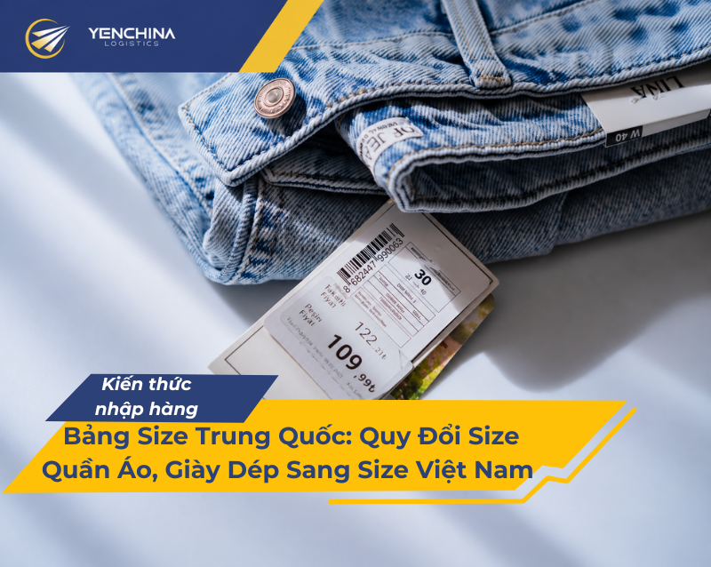 Bảng size Trung Quốc dựa trên số đo thật, không dựa trên chữ S M L
