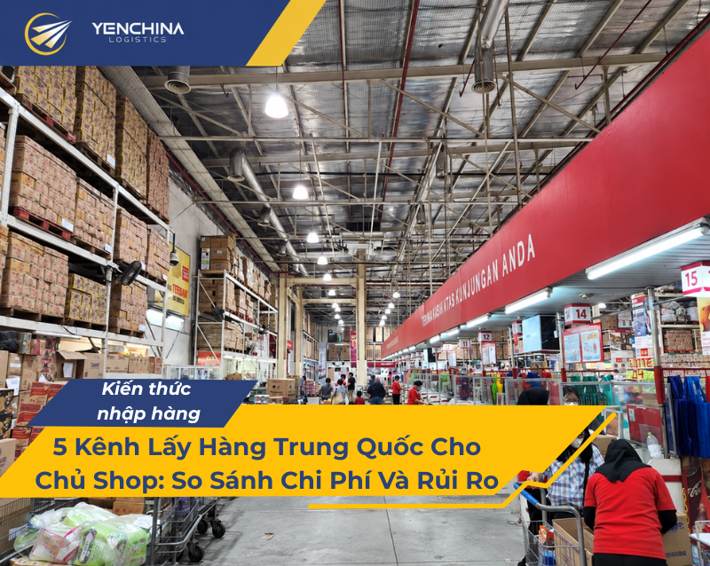 Khu bán sỉ rộng lớn, một kênh lấy hàng Trung Quốc quen thuộc của chủ shop