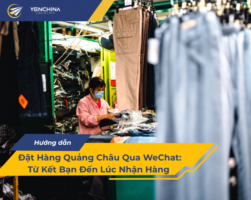 Xưởng đóng gói quần áo gửi về kho trước khi chuyển về Việt Nam