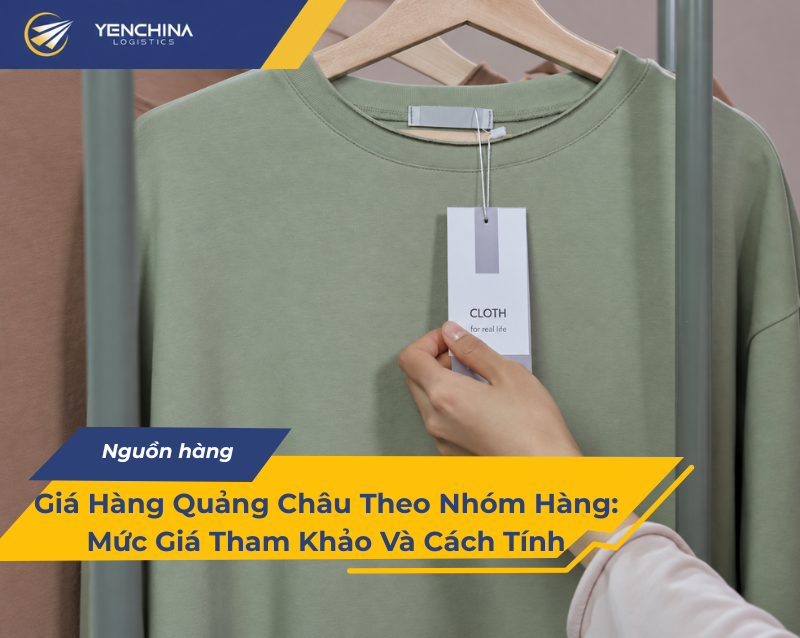 Xem tem treo trên áo để so giá hàng Quảng Châu giữa các sạp