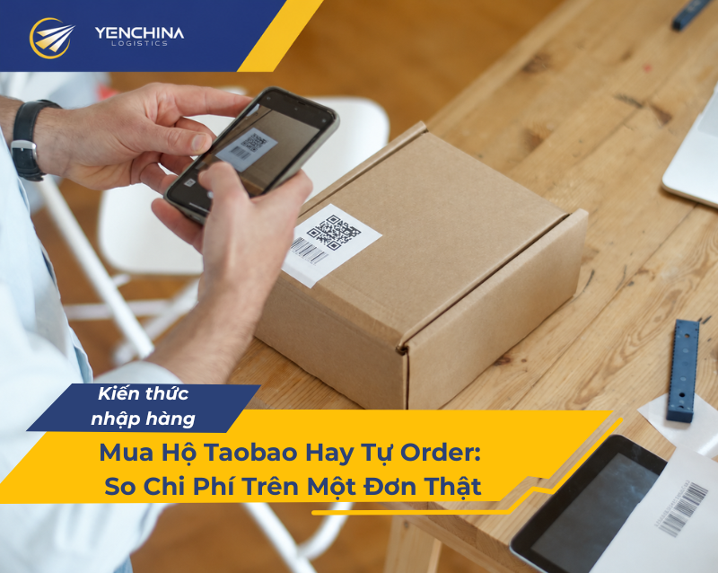 Quét mã kiện hàng để theo dõi đơn Taobao khi tự order