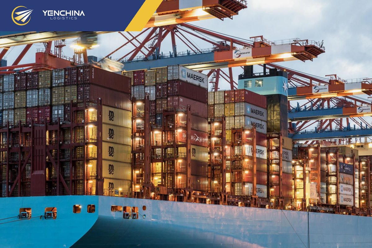 Tàu container chở hàng từ cảng Trung Quốc theo điều kiện giao FOB